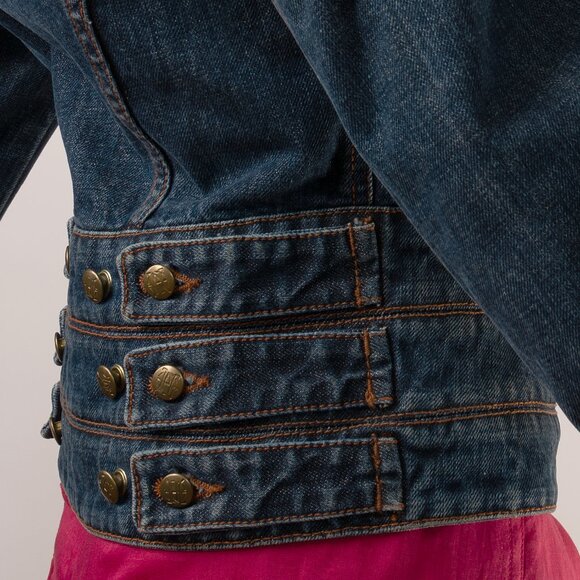 Jean Paul Gaultier Corset Waist Denim Jacket IT 42 - Picture 4 of 16